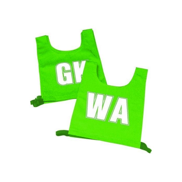 Nylon Netball Bib Set Medium - Green