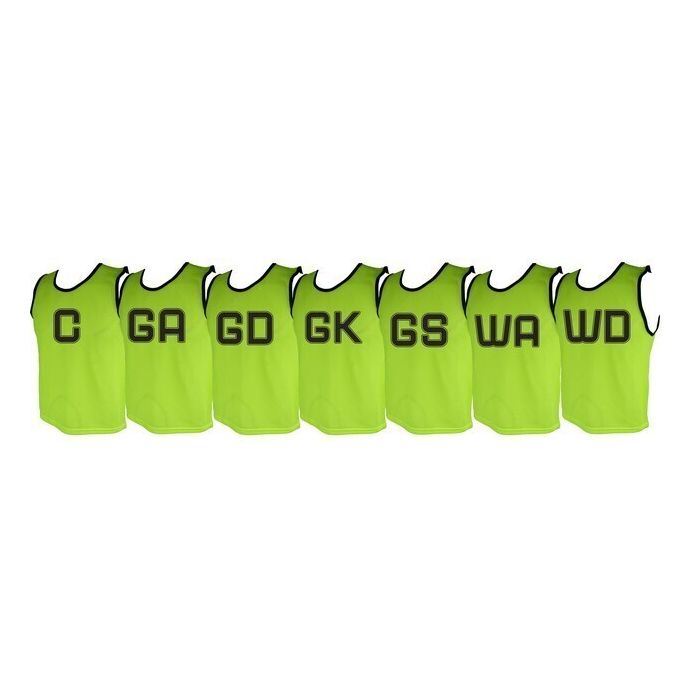 Micro Mesh Netball Training Vest Set Medium - Fluorescent Yellow