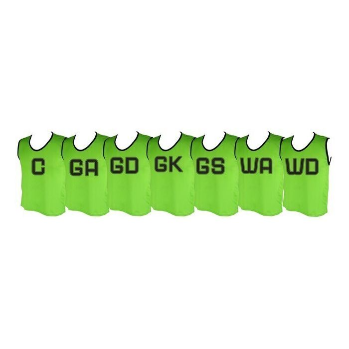 Micro Mesh Netball Training Vest Set Small - Fluroescent Green