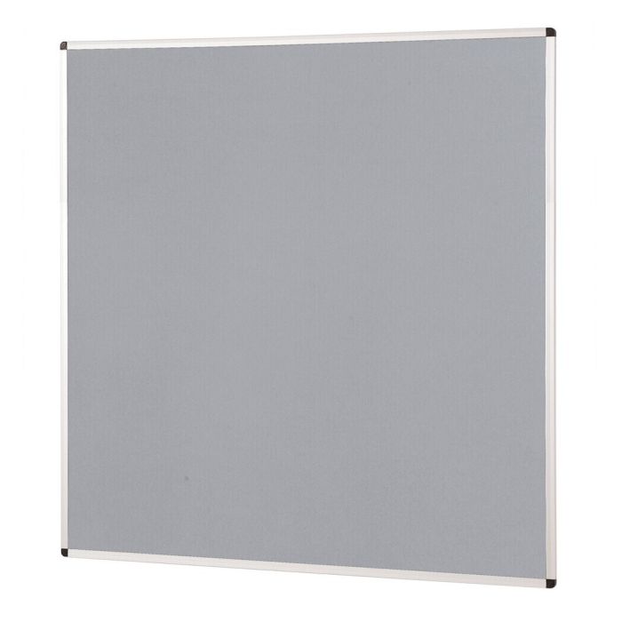 Noticeboard Aluminium Frame 1200 x 1200mm - Grey