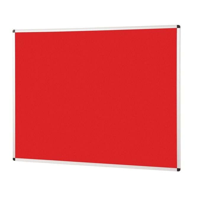 Noticeboard Aluminium Frame 1200 x 1500mm - Red