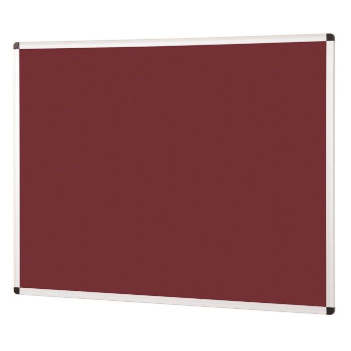 Noticeboard Aluminium Frame 600 x 900mm - Burgundy