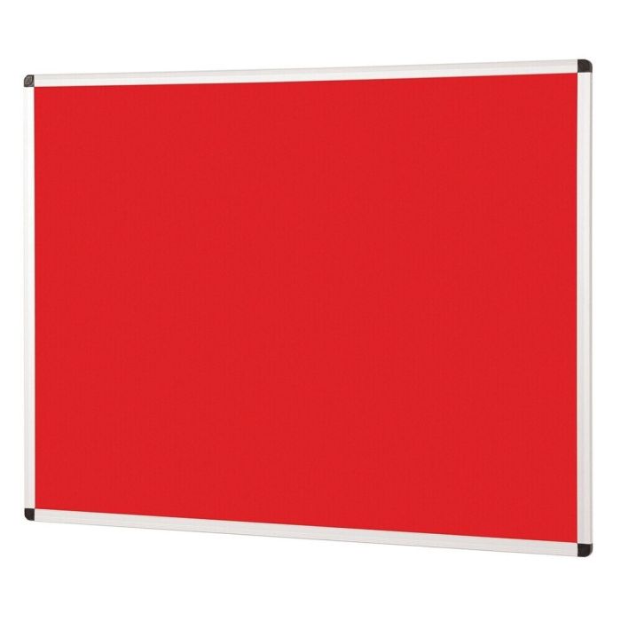 Noticeboard Aluminium Frame 600 x 900mm - Red