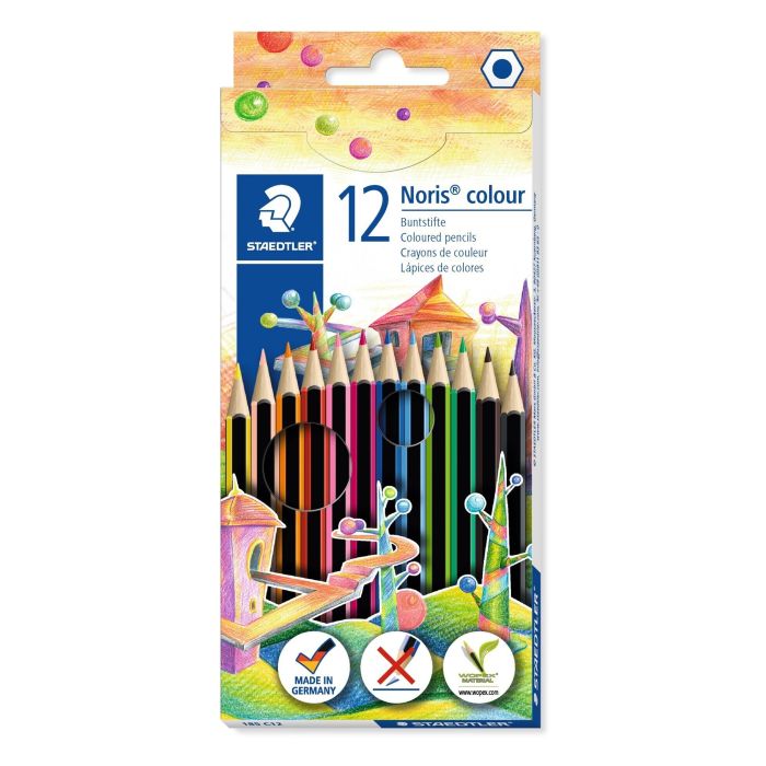 Staedtler Noris Club Colouring Pencils - Assorted - Pack of 12