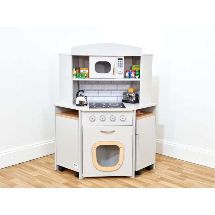 Role Play Compact Corner Kitchen - Grey