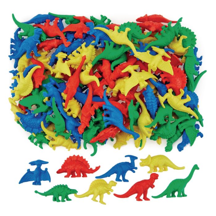 Dinosaur Counters in Tub - Pack of 128