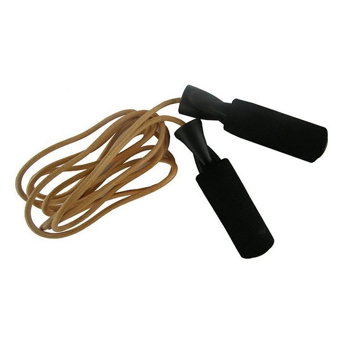 Leather Skipping Rope EVA Handle 9ft
