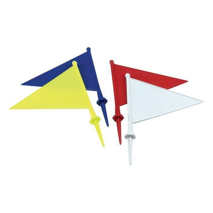 Plastic Flag Mixed - Pack of 4