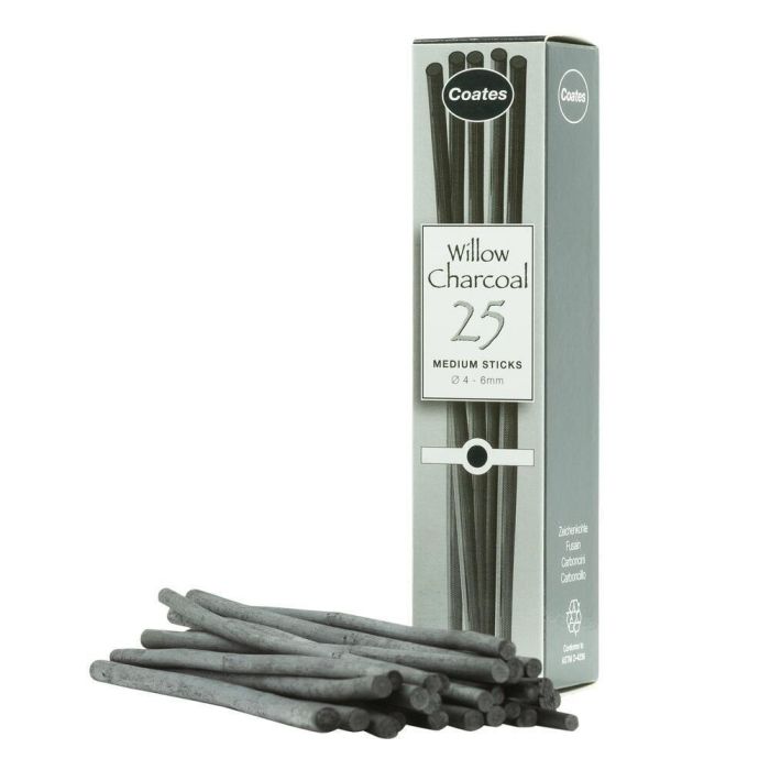 Coats Charcoal Medium Sticks - Pack of 25