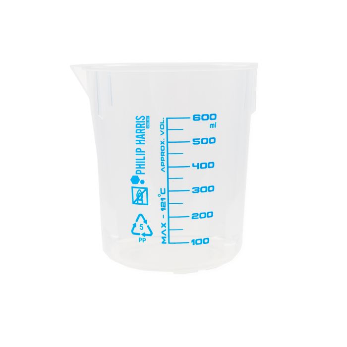 Polypropylene Beaker - 600ml (50ml Graduations)