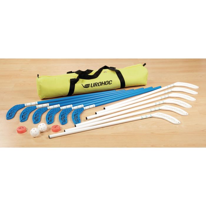 Eurohoc Floorball Hockey Set- Club - White/Blue