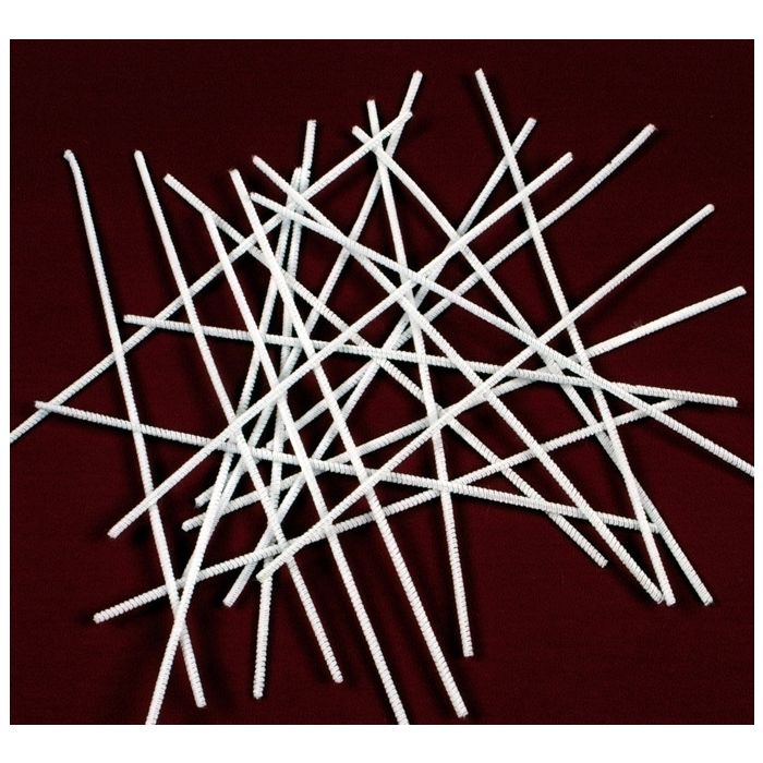 Pipe Cleaners - 300mm x 4mm White - Pack of 100
