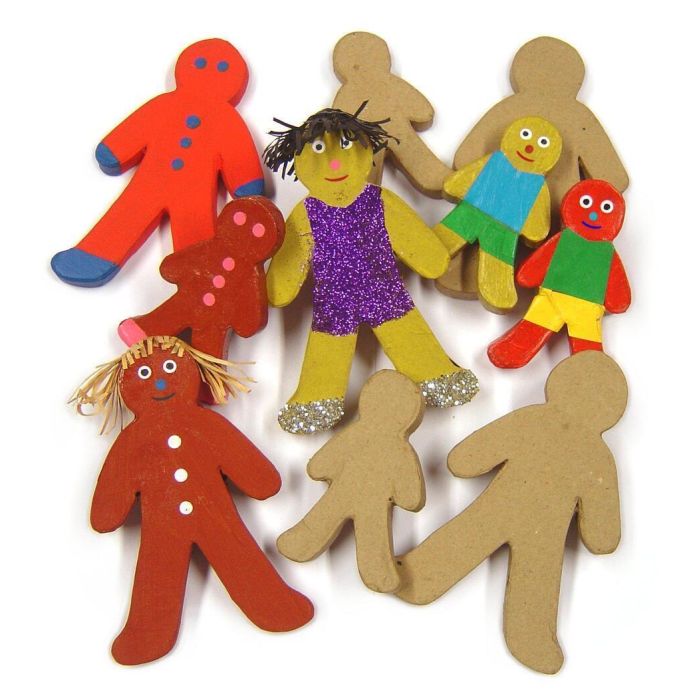 Paper Mache Gingerbread Men - Pack of 10