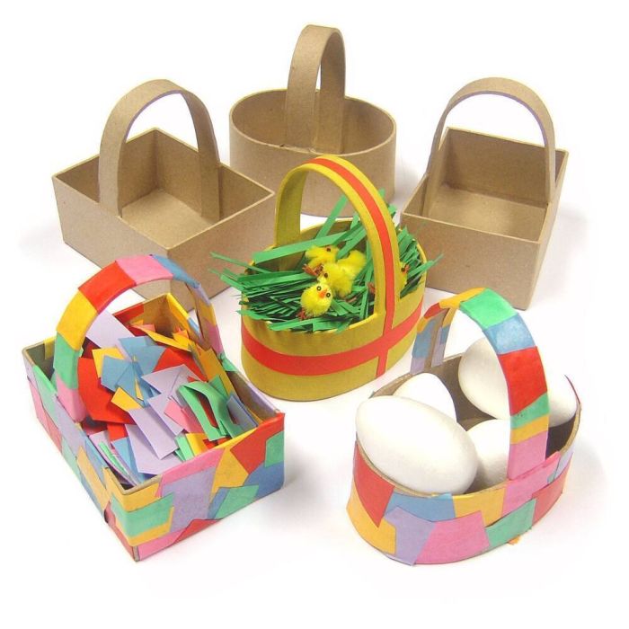 Paper Mache Baskets - Pack of 6