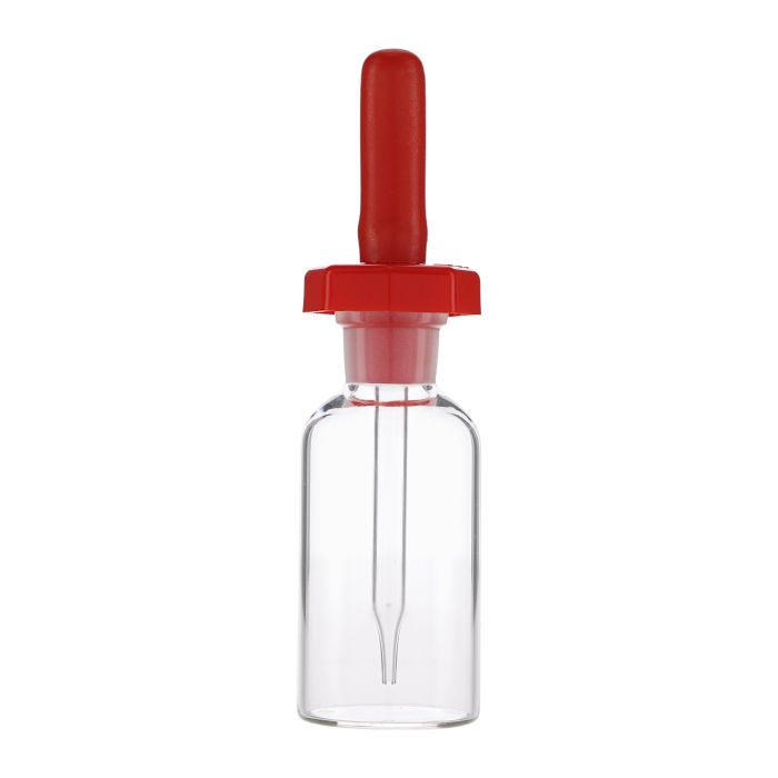 Polystop Clear Glass Dropping Bottle with Teat Pipette - 50ml - Pack of 10