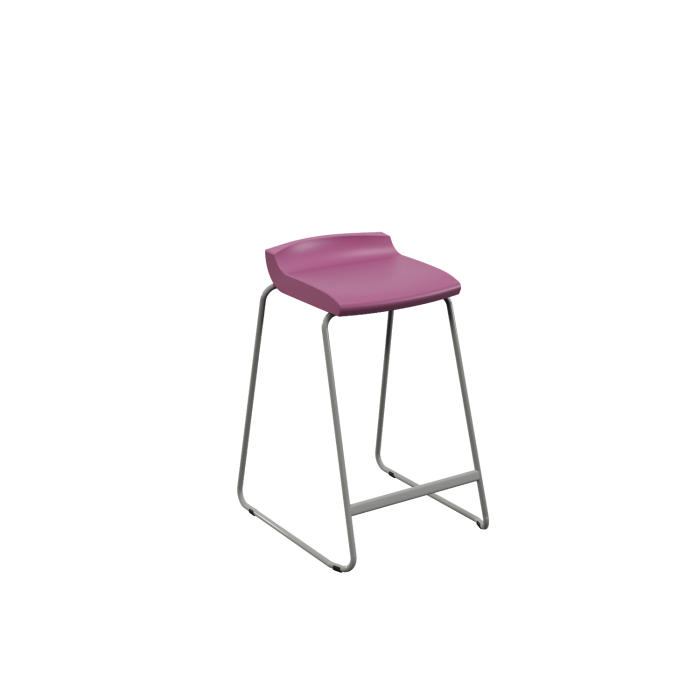 Postura+ One Piece Stool - Grape Crush - 610mm