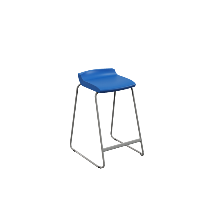 Postura+ One Piece Stool - Ink Blue - 685mm