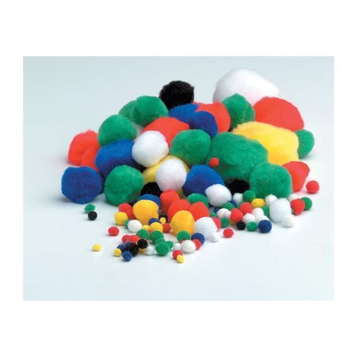 Chenille Pompoms - Pack of 100