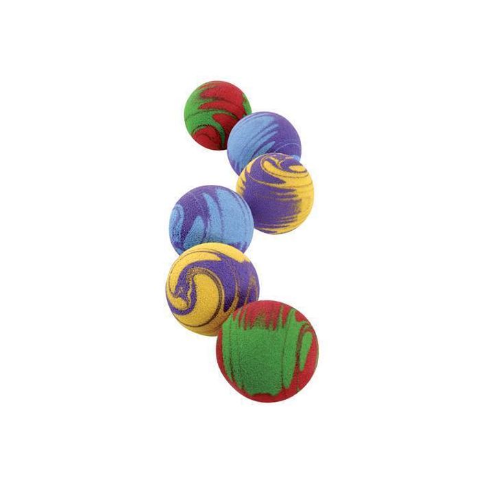 Swirly Foam Balls - Pack of 6