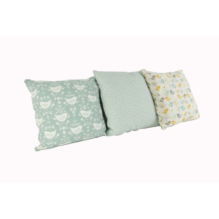 Denim Printed Cushions - Pack of 3