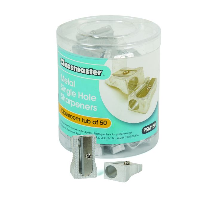 Pencil Sharpener Metal Single Hole - Pack of 50