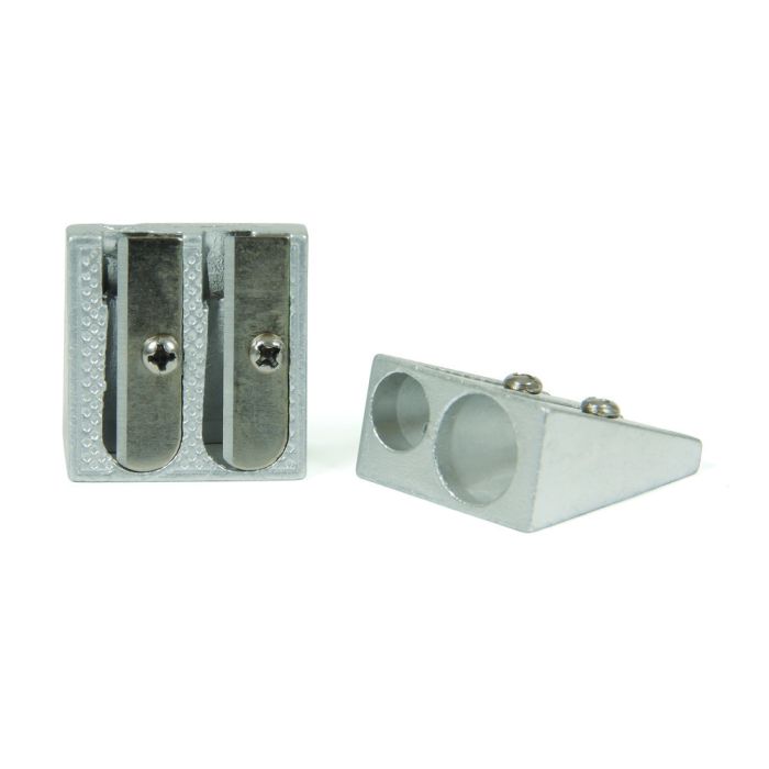Pencil Sharpener Metal Double Hole - Pack of 25
