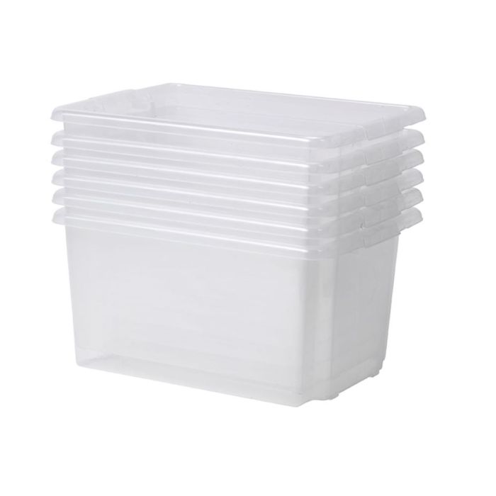 Millhouse Set of 6 Clear Deep Tubs