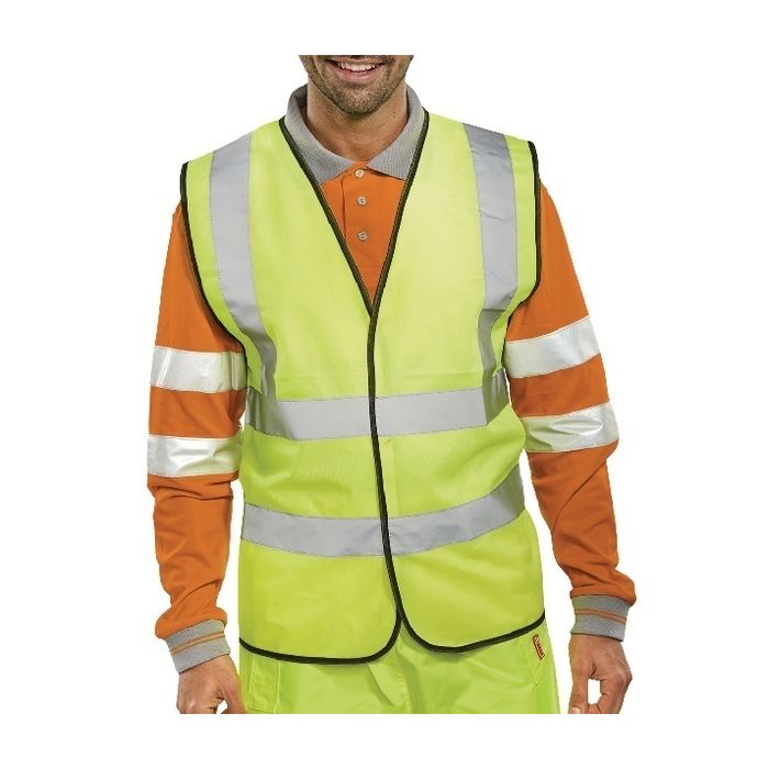 Adult Hi-Vis Waistcoat - Medium 40in Yellow