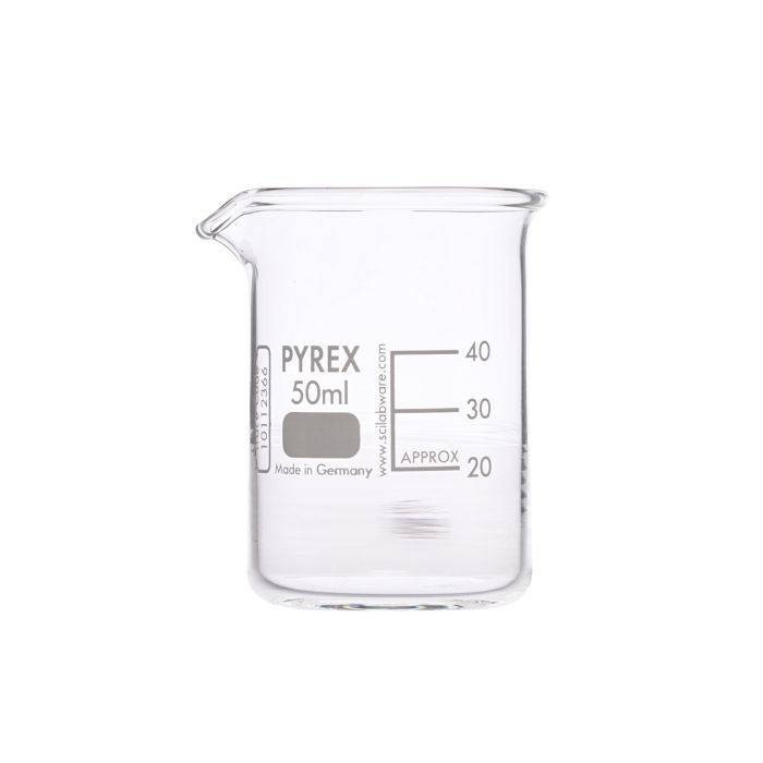Pyrex Glass Beaker Squat Form - 50ml - Pack of 10