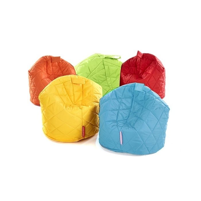 Quilted Toddler Beanbag - Red - Pack of 5