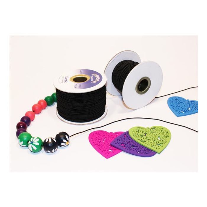 Round Elastic 100m - Black
