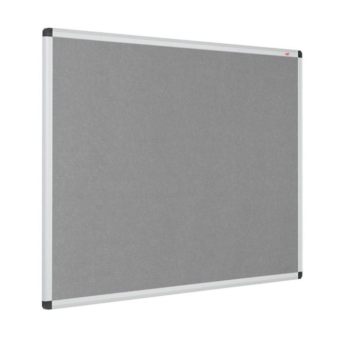Eco-Colour Resist-a-Flame Aluminium Framed Noticeboard 1200 x 1500mm - Grey