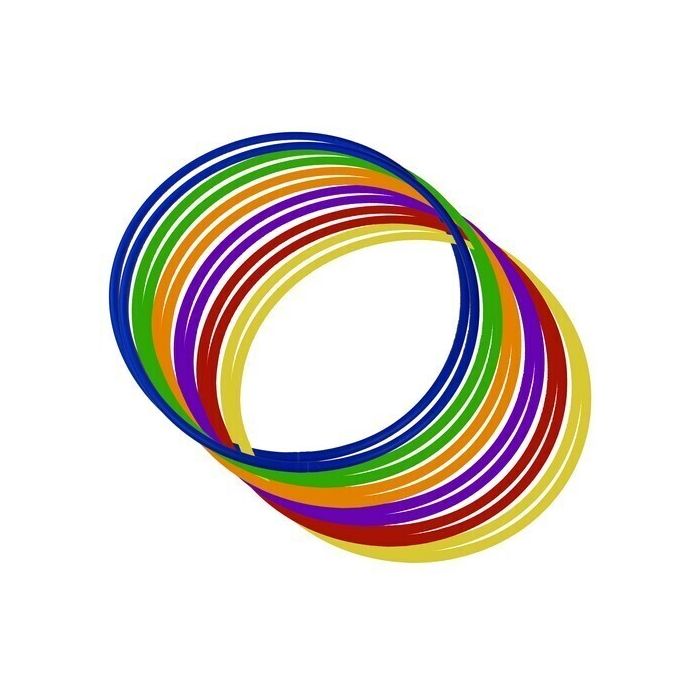 Super Flexi Hula Hoop 92cm - Team Colours Pack - Pack of 12