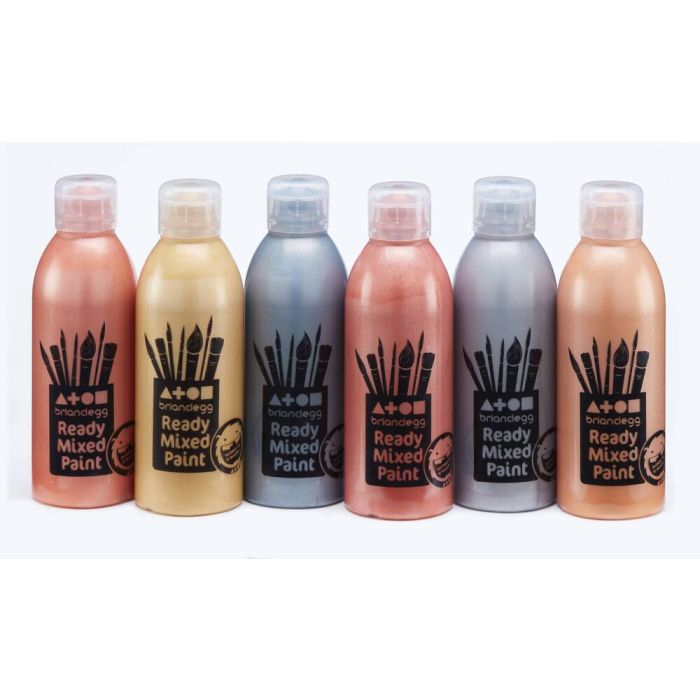 Metallic Ready Mixed 300ml - Assorted - Pack of 6