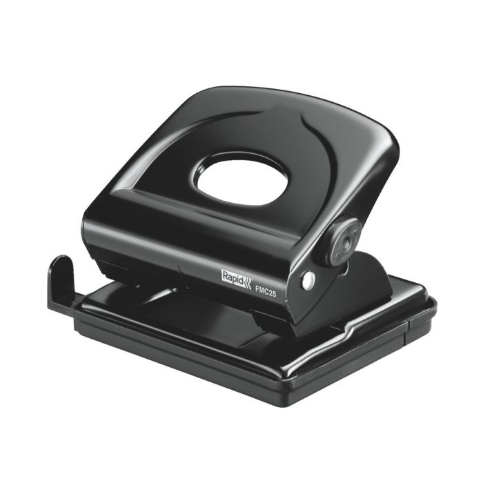 Rapid FMC25 Two Hole Punch 30 Sheet Black