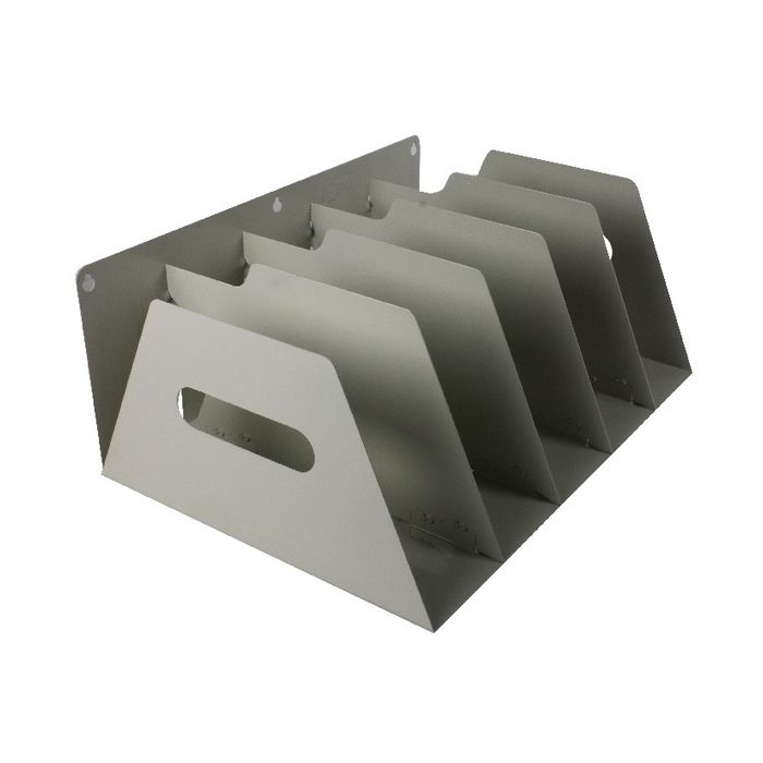 5 File Capacity Lever Arch File Racks - Smoke White