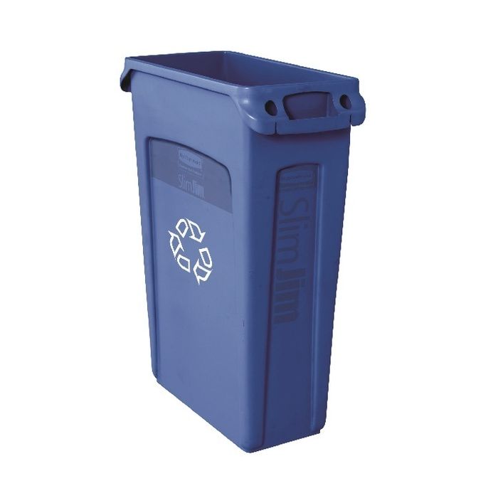 Slim Jim Recycling Venting Channel Container 87 Litre - Blue