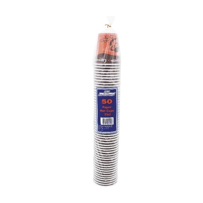 Single Wall Hot Cups - 35cl - Pack of 50