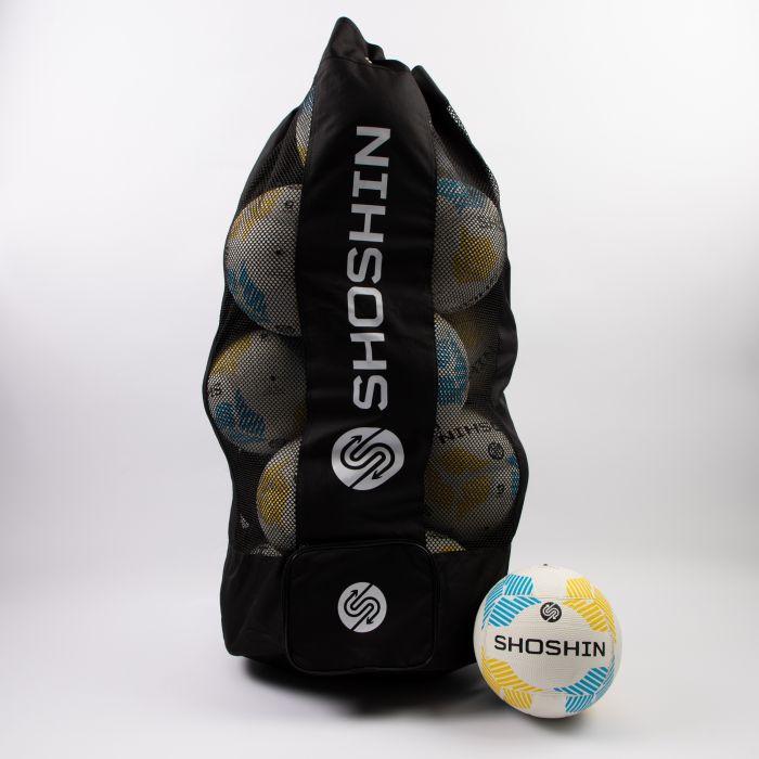 SHOSHIN Training Netball - White/Blue/Yellow - Size 5 - Pk8