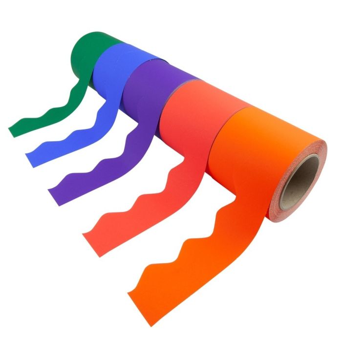 Poster Scallop Border Rolls Warm Pack - Pack of 5