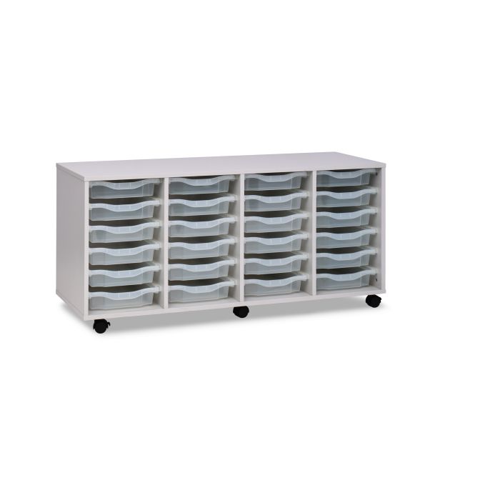 Grey 24 Tray Quad Column Unit