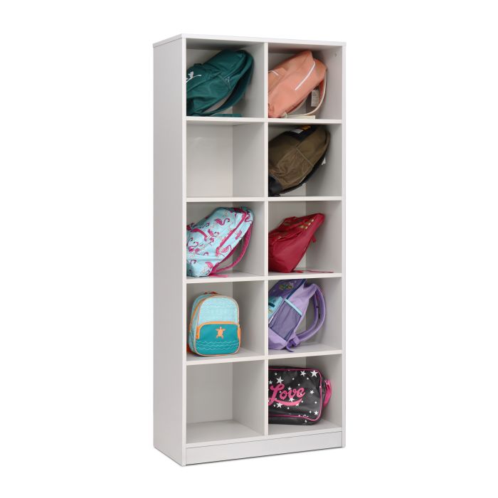 Grey 10 Comparment Bag Store