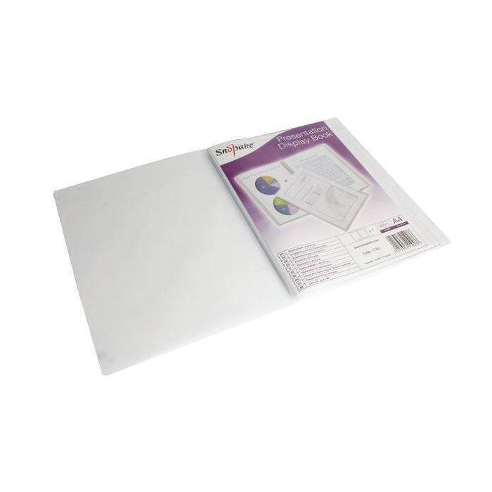 Snopake Superline Presentation Display Book 20 Pocekt A4 Clear