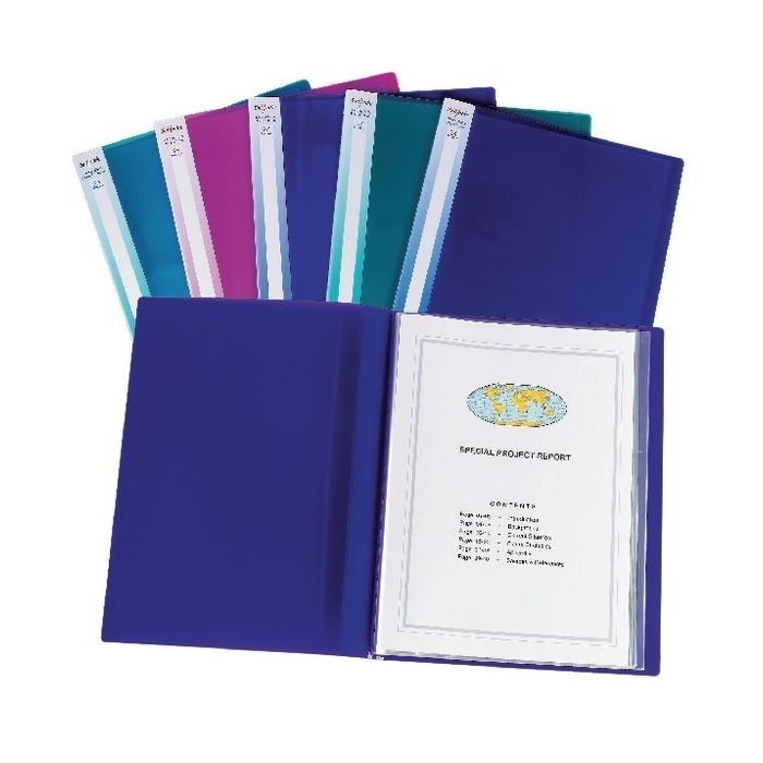 Snopake Electra A3 Display Books 24 Pocket Assorted - Pack of 5