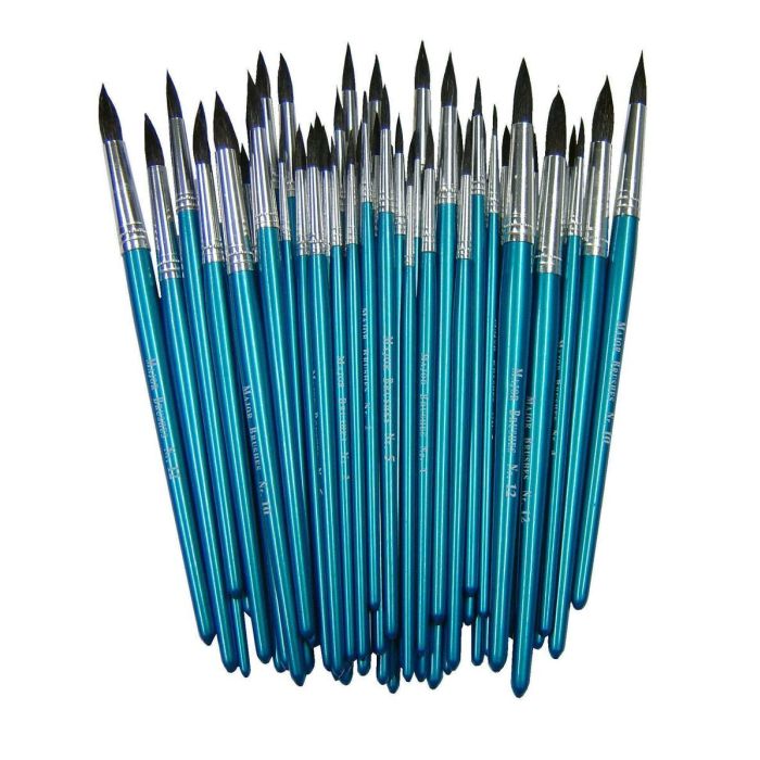 Imitation Squirrel Hair Brushes Classpack - Pack of 60