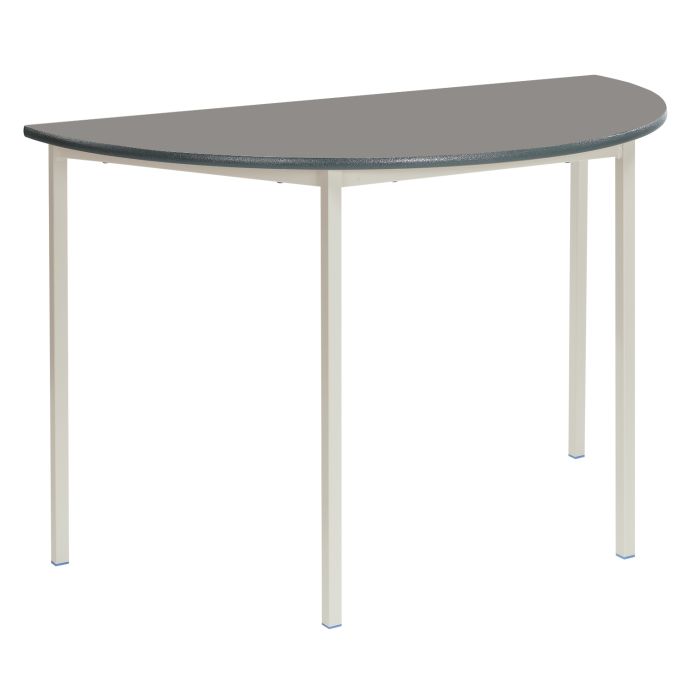 Semi-circular PU Edge Fully Welded Table 14+Y- Slate Grey