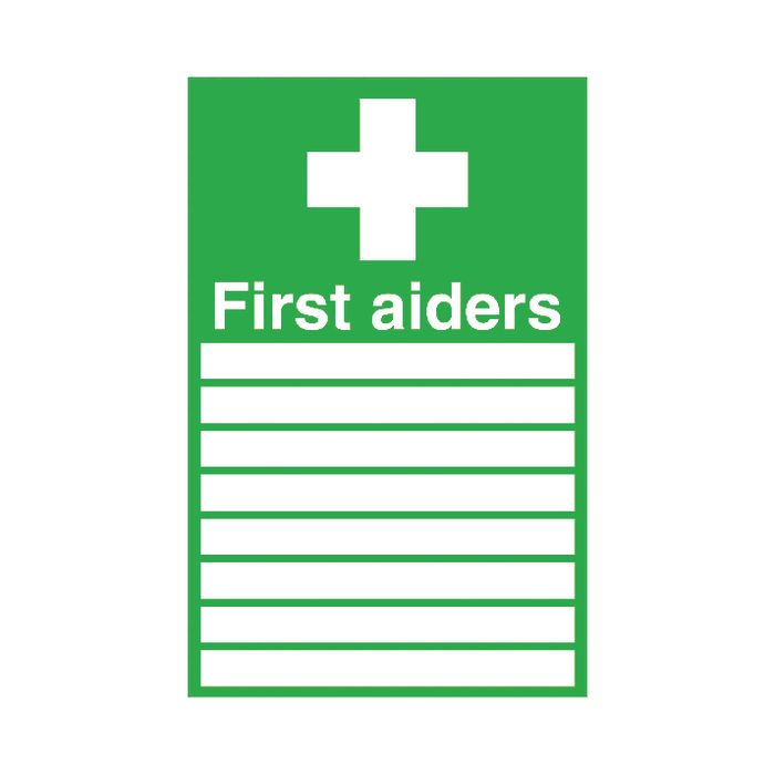 First Aiders Sign 300 x 200mm S/A
