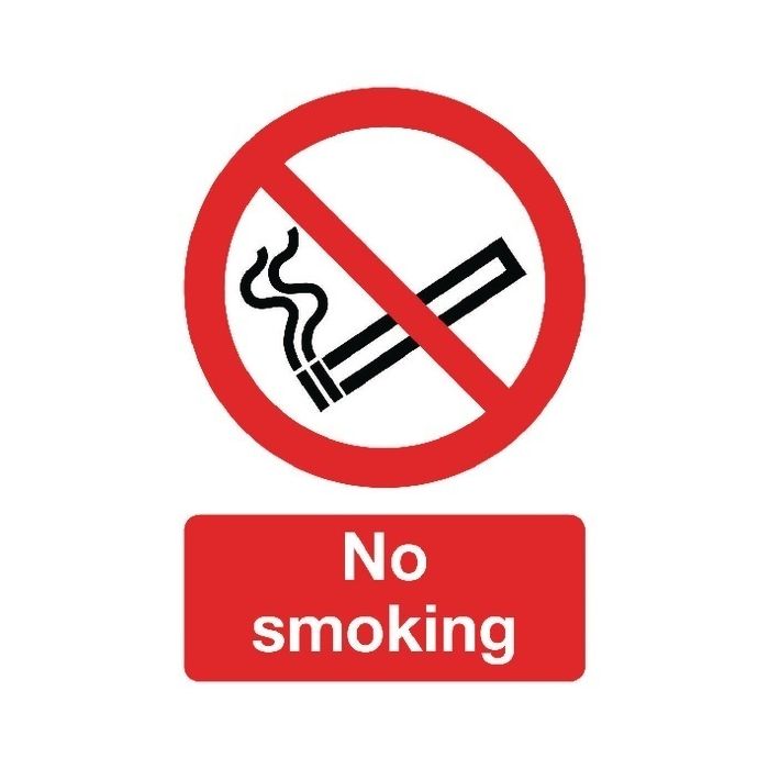 No Smoking Sign A5 S/A