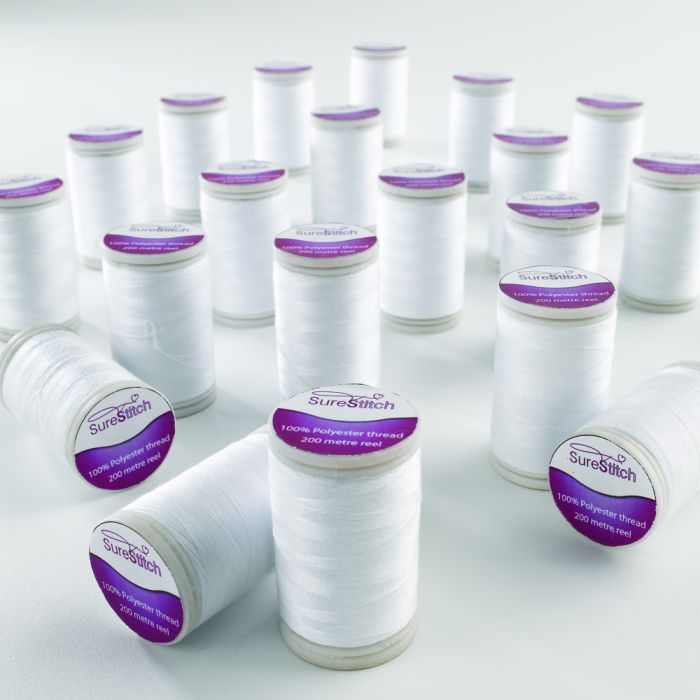 SureStitch 200m Reel Essential Packs - White - Pack of 20