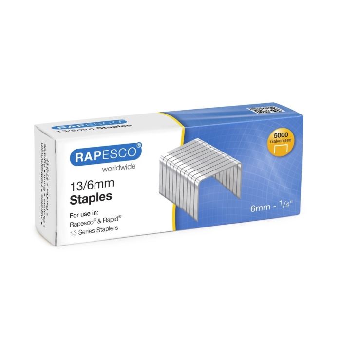 Rapesco No 13/6 Tacker Staples - Pack of 5000